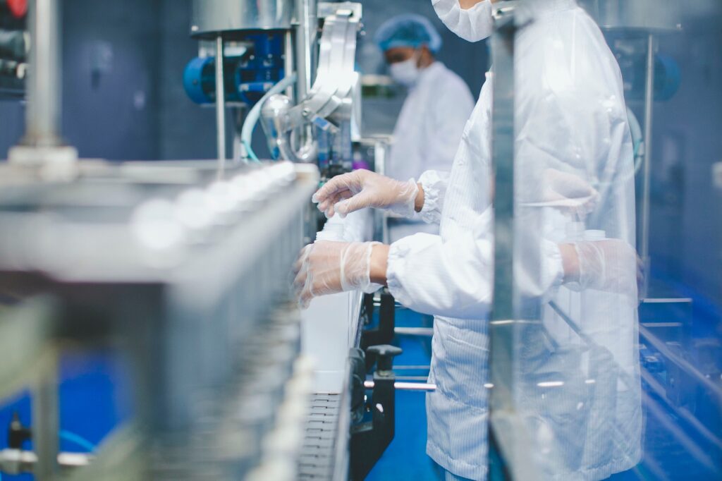 People at line production